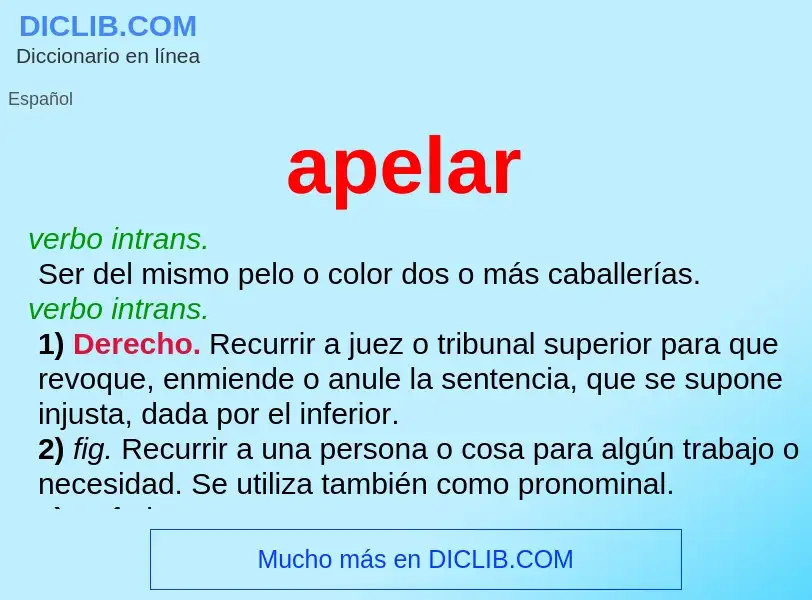 Wat is apelar - definition