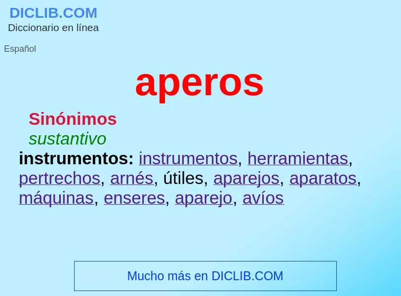 What is aperos - meaning and definition