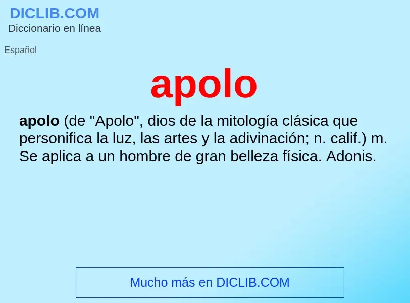 What is apolo - meaning and definition