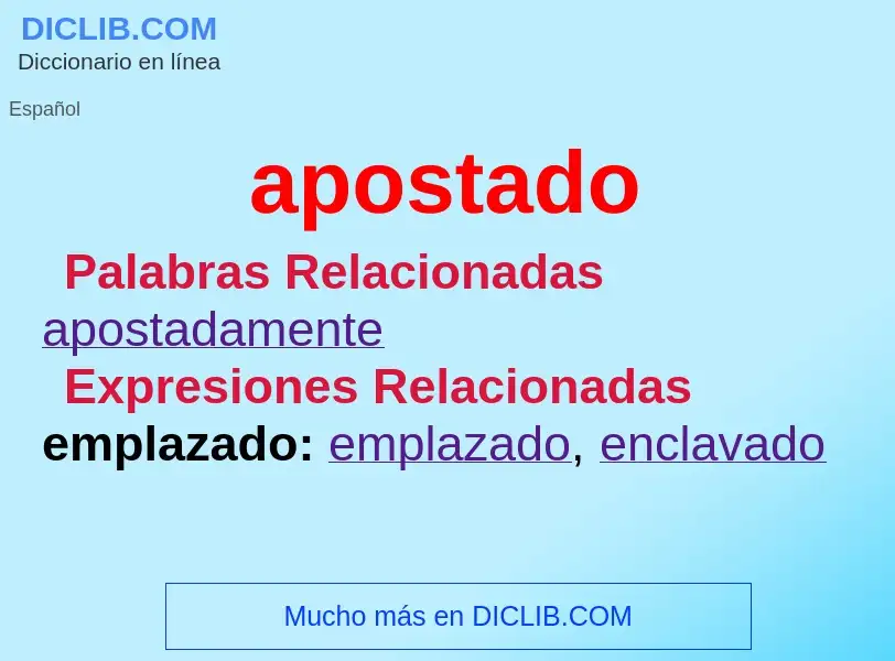 What is apostado - definition