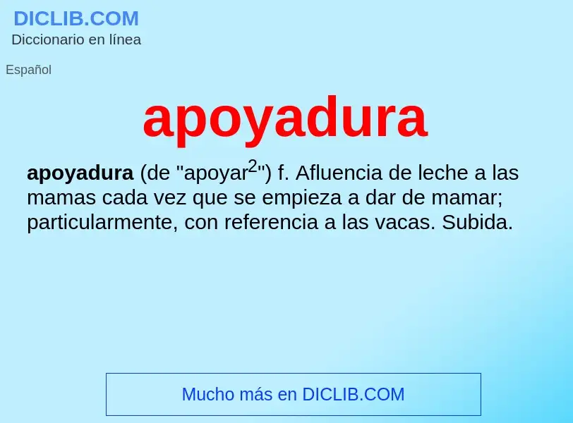 Was ist apoyadura - Definition