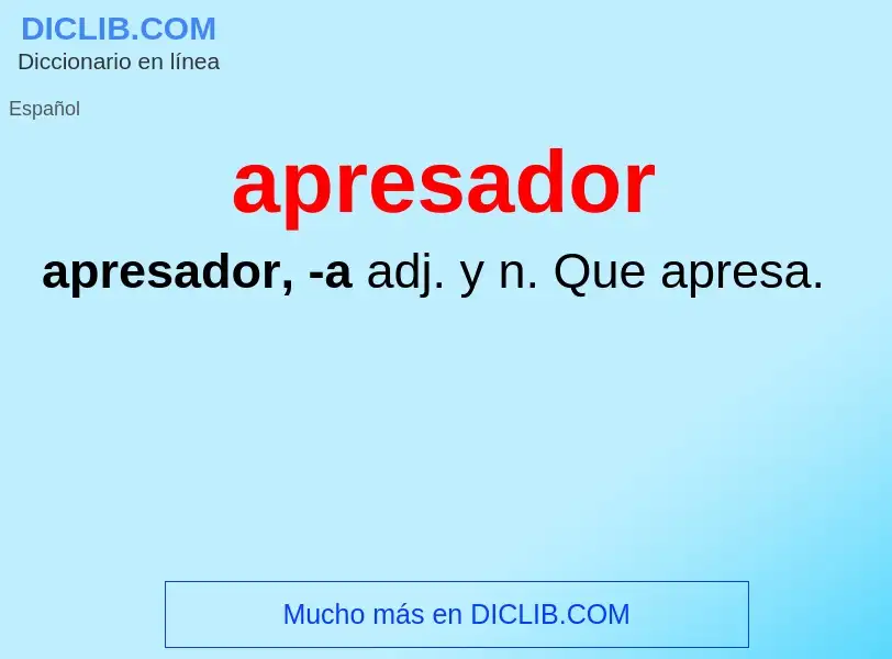 O que é apresador - definição, significado, conceito