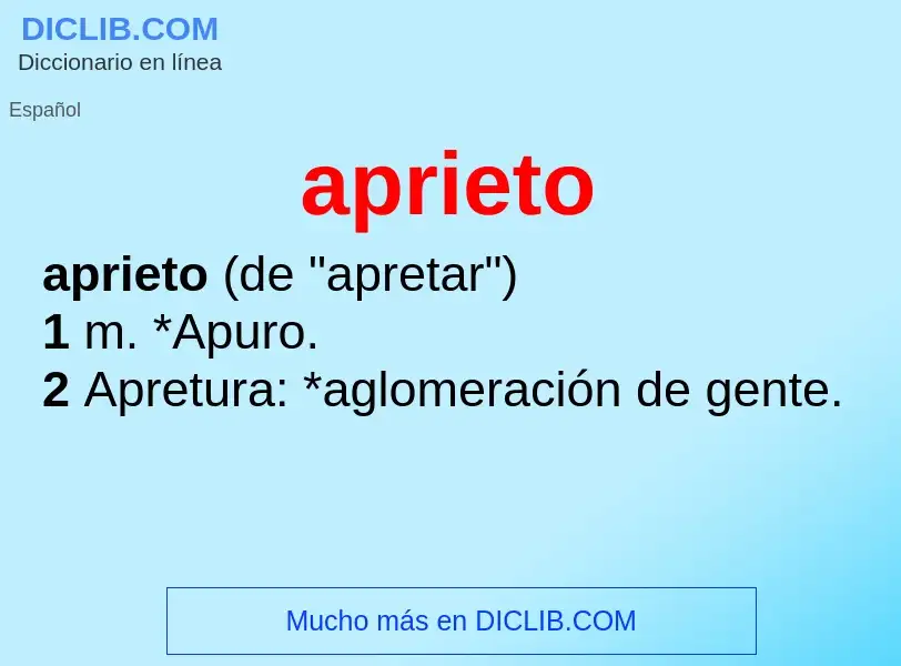 Wat is aprieto - definition