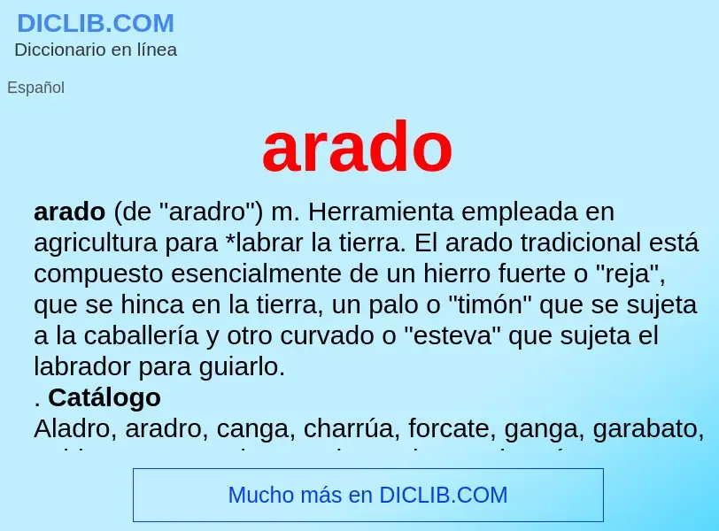 Wat is arado - definition