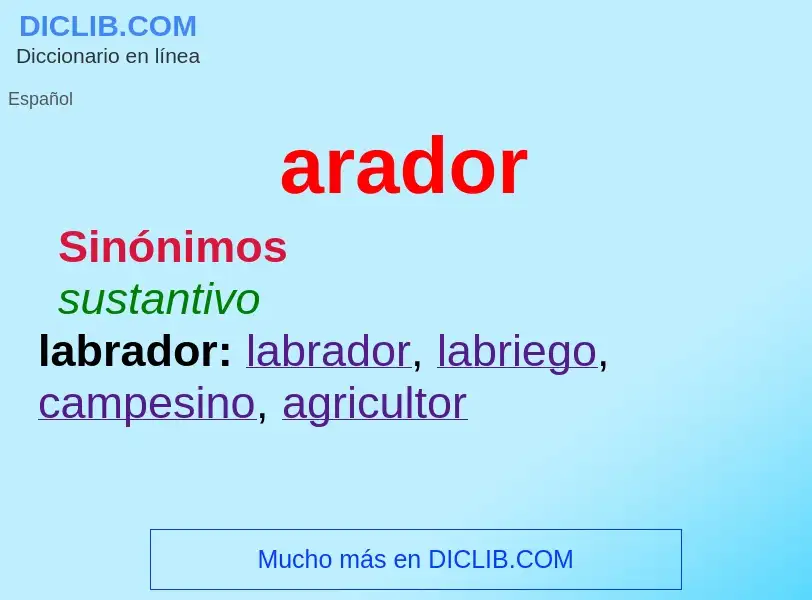 Wat is arador - definition