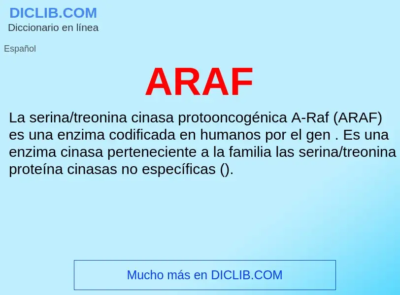 ¿Qué es ARAF? - significado y definición