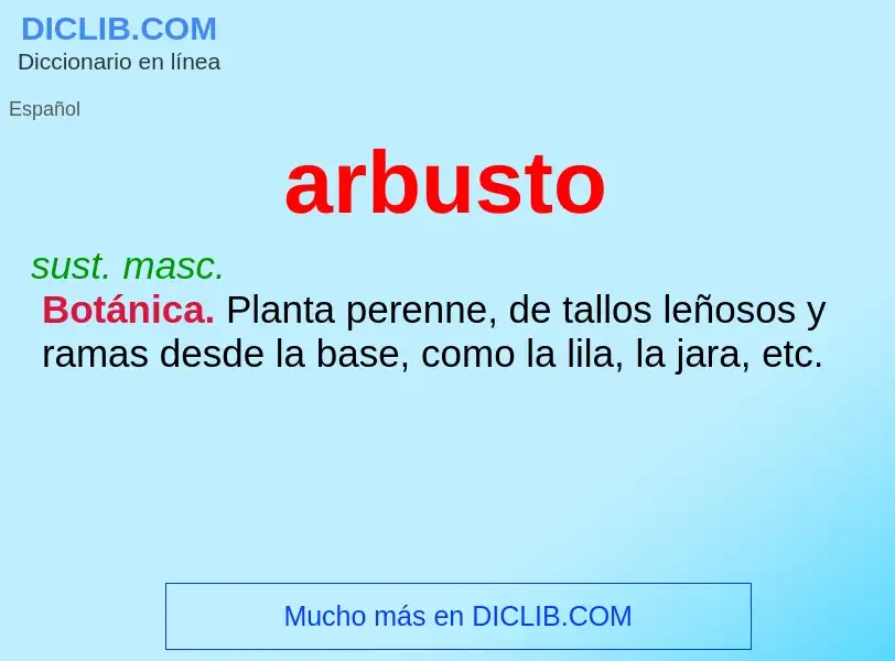 What is arbusto - definition