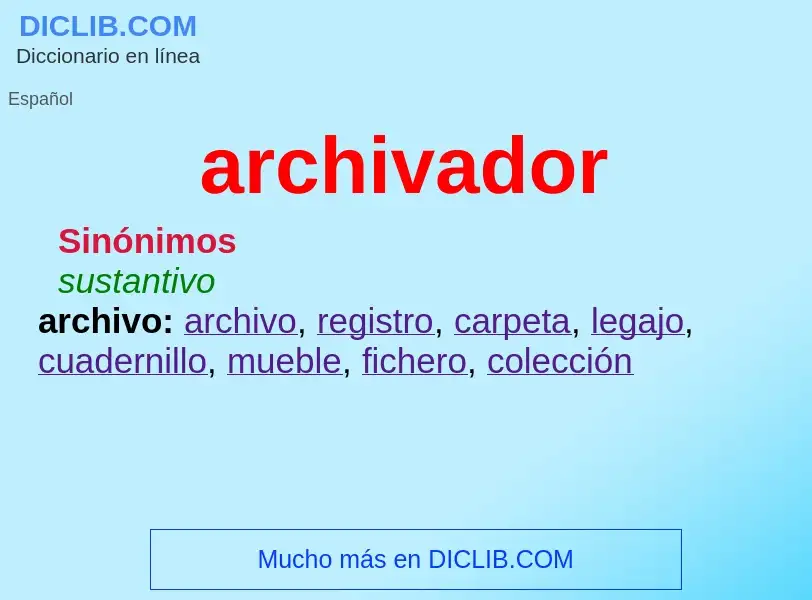 O que é archivador - definição, significado, conceito