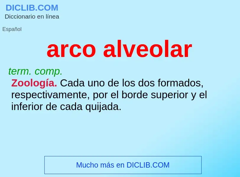 Was ist arco alveolar - Definition