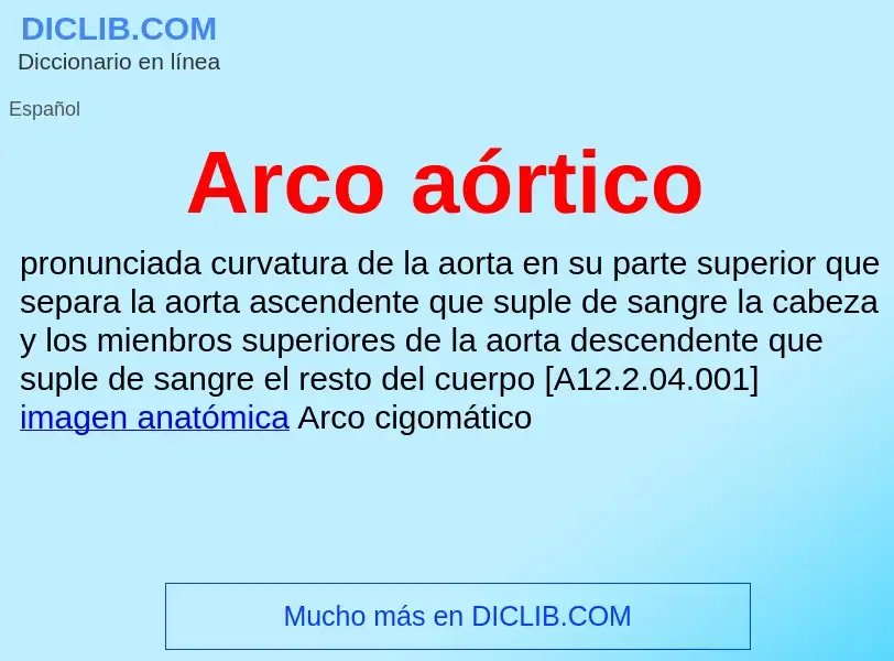 Что такое Arco aórtico - определение