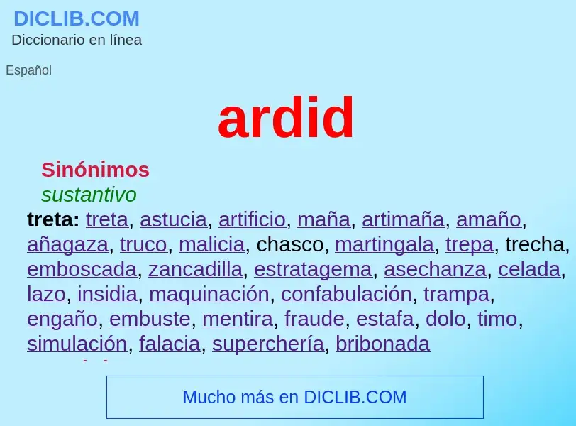 Wat is ardid - definition