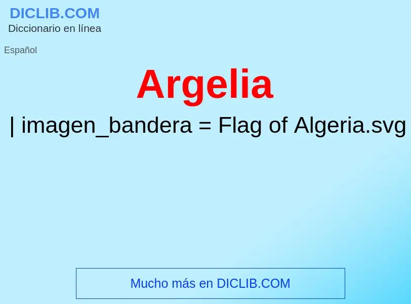 O que é Argelia - definição, significado, conceito