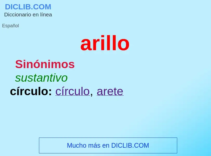 Was ist arillo - Definition