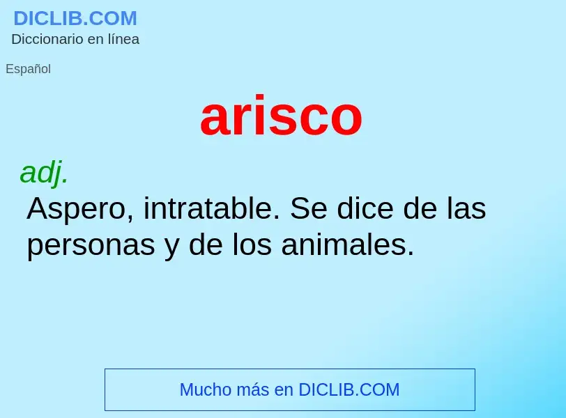 Wat is arisco - definition