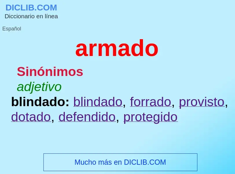 What is armado - definition