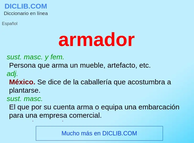 What is armador - definition