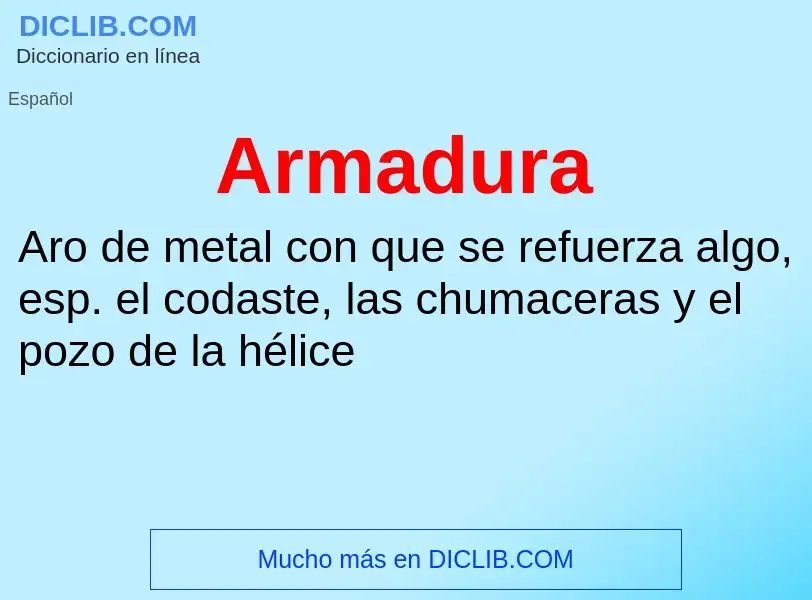 ¿Qué es Armadura? - significado y definición