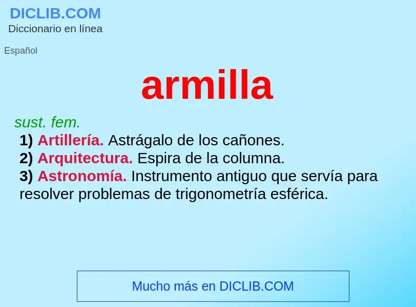 What is armilla - definition