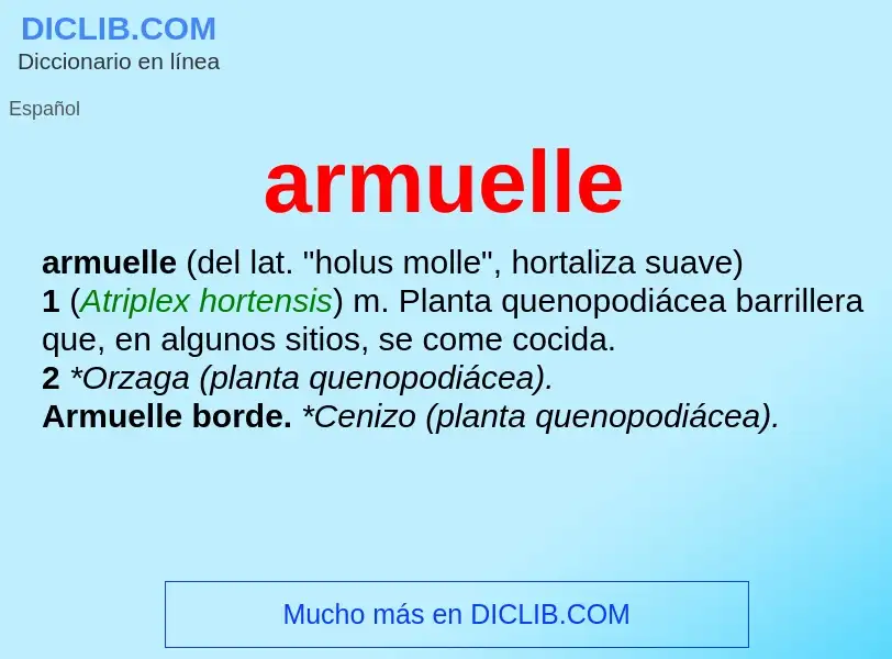 Che cos'è armuelle - definizione