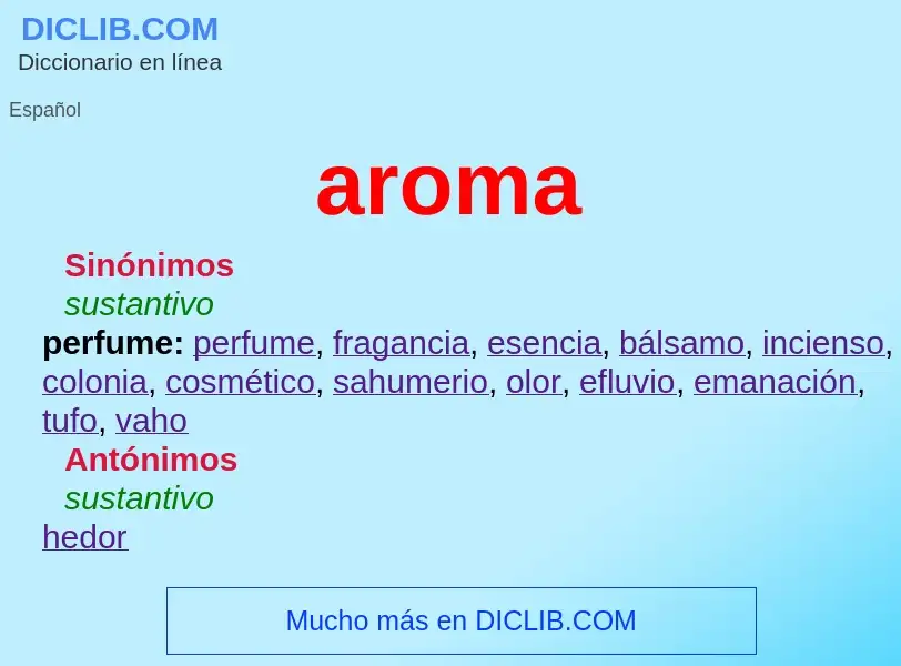 Wat is aroma - definition