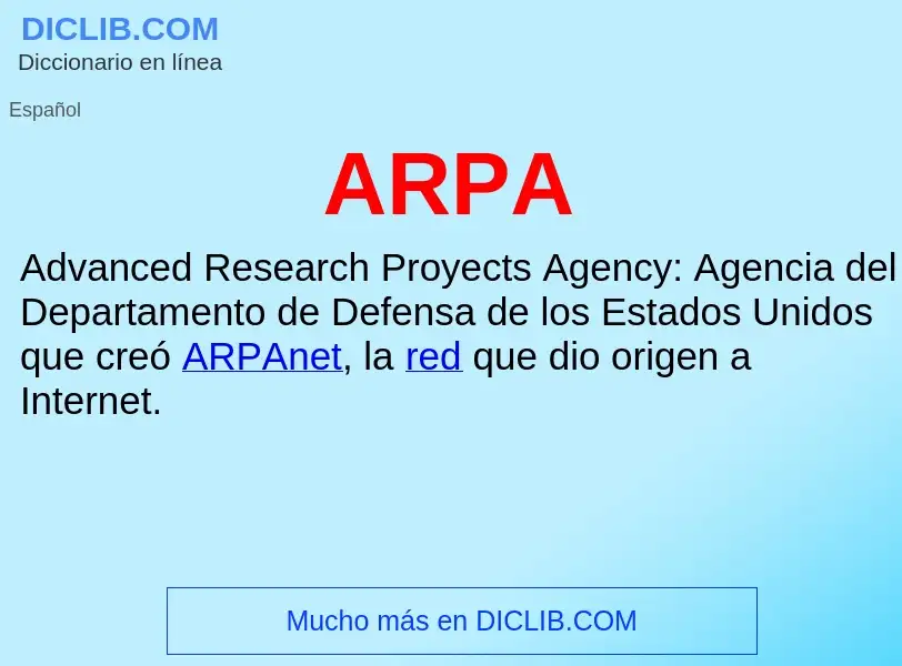 What is ARPA - definition