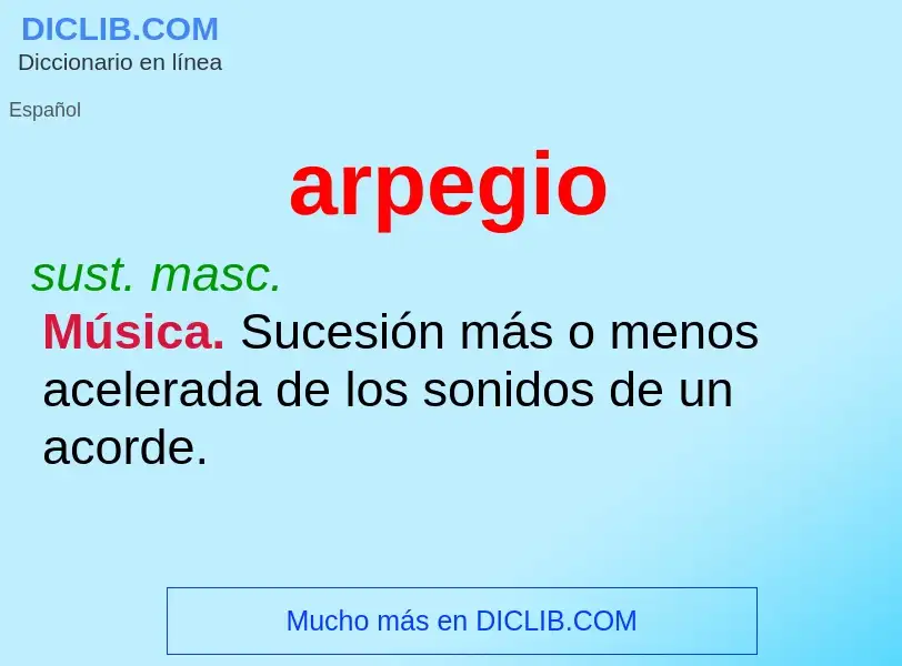 O que é arpegio - definição, significado, conceito