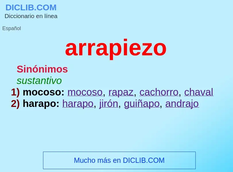 Was ist arrapiezo - Definition