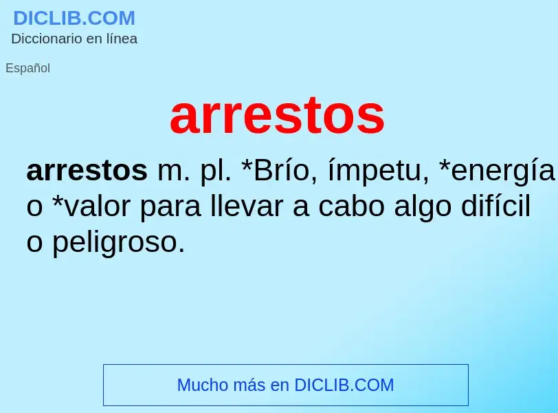 Was ist arrestos - Definition