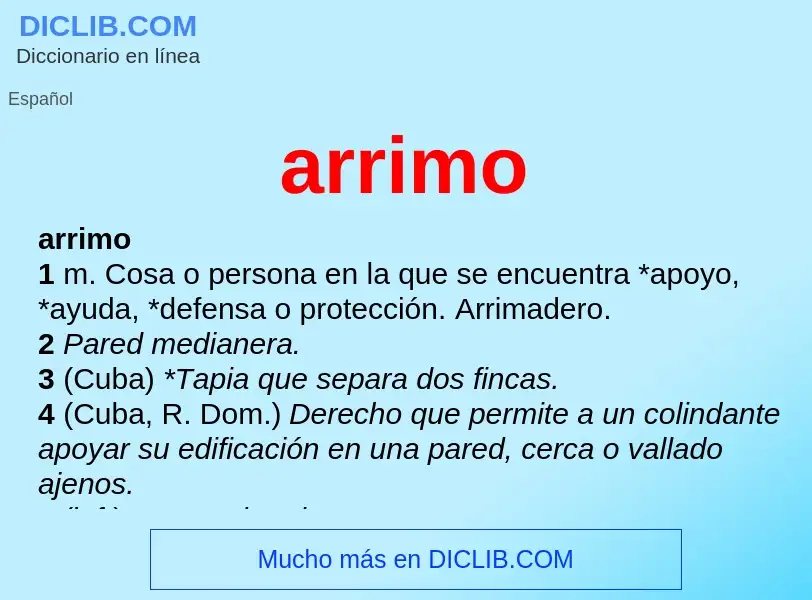 What is arrimo - meaning and definition