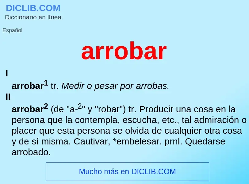 ¿Qué es arrobar? - significado y definición