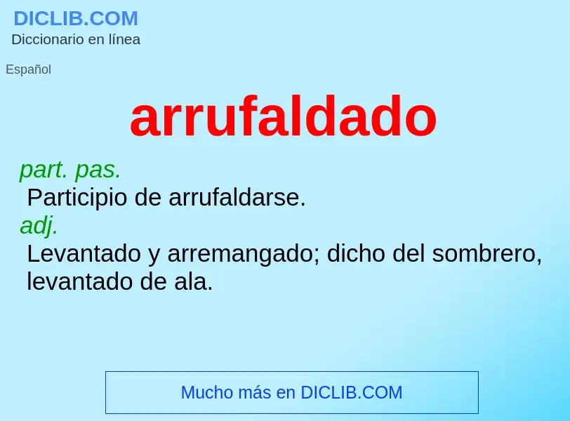 Was ist arrufaldado - Definition