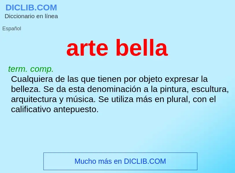 What is arte bella - definition