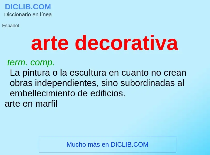 Che cos'è arte decorativa - definizione