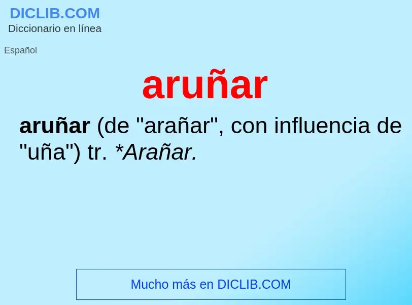 Wat is aruñar - definition