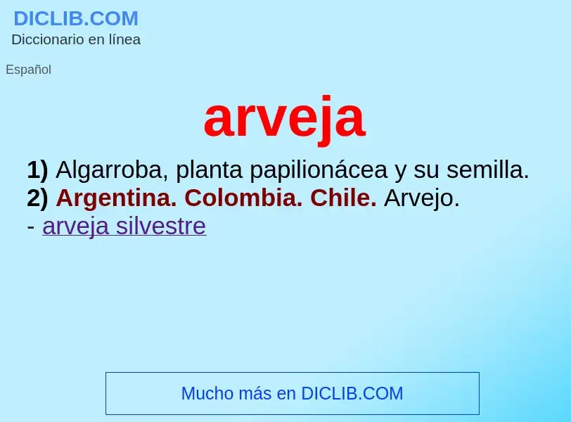 Wat is arveja - definition