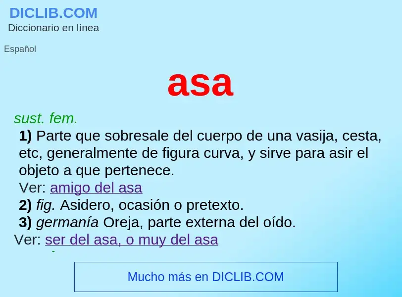 O que é asa - definição, significado, conceito