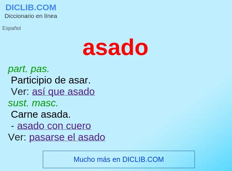 Wat is asado - definition