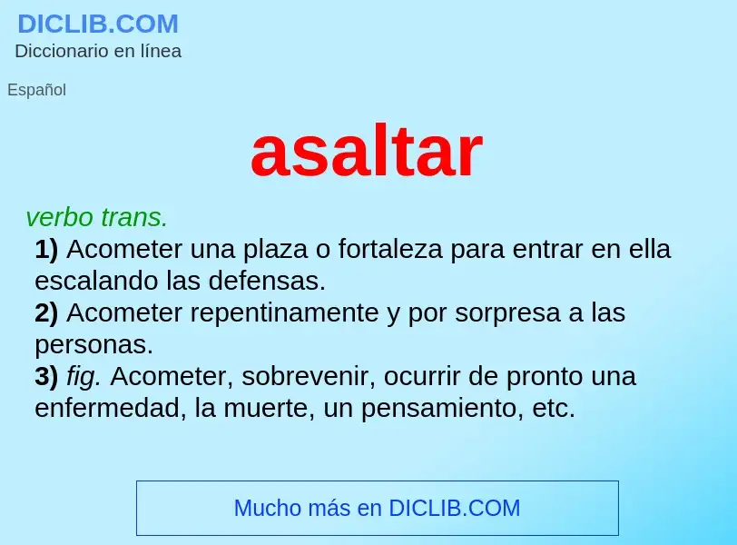 Was ist asaltar - Definition