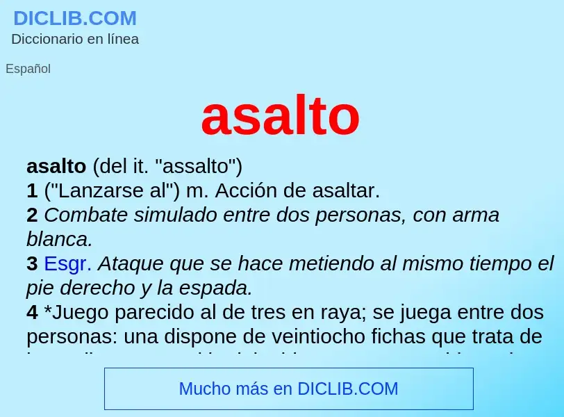 Wat is asalto - definition