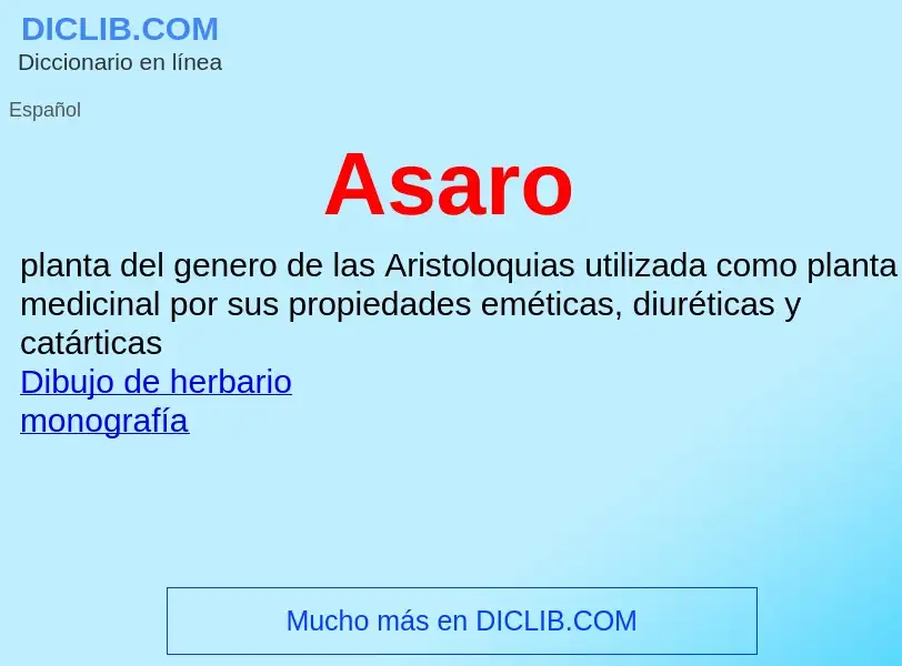 What is Asaro - meaning and definition