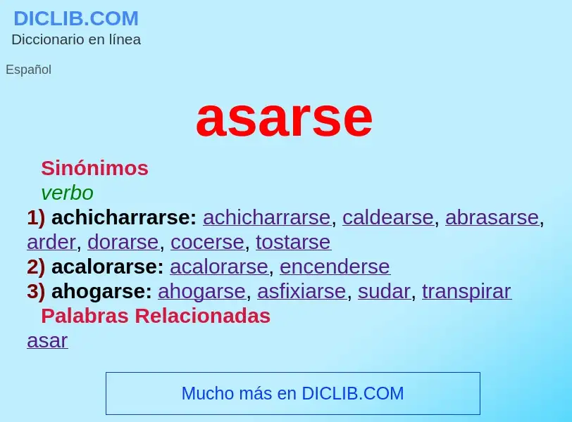 Wat is asarse - definition