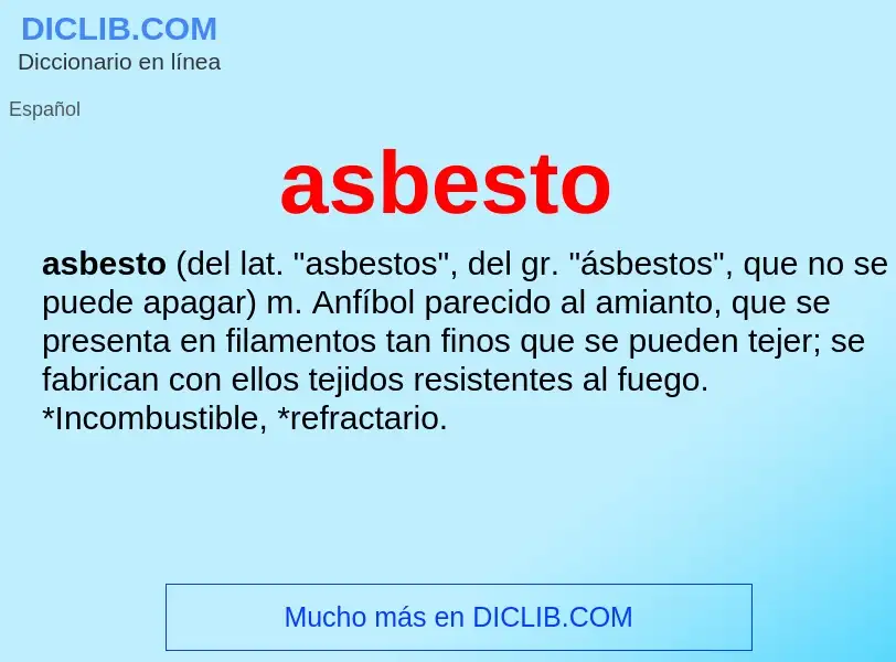 Wat is asbesto - definition