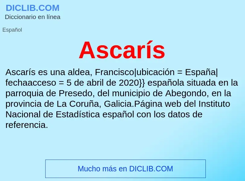 What is Ascarís - meaning and definition