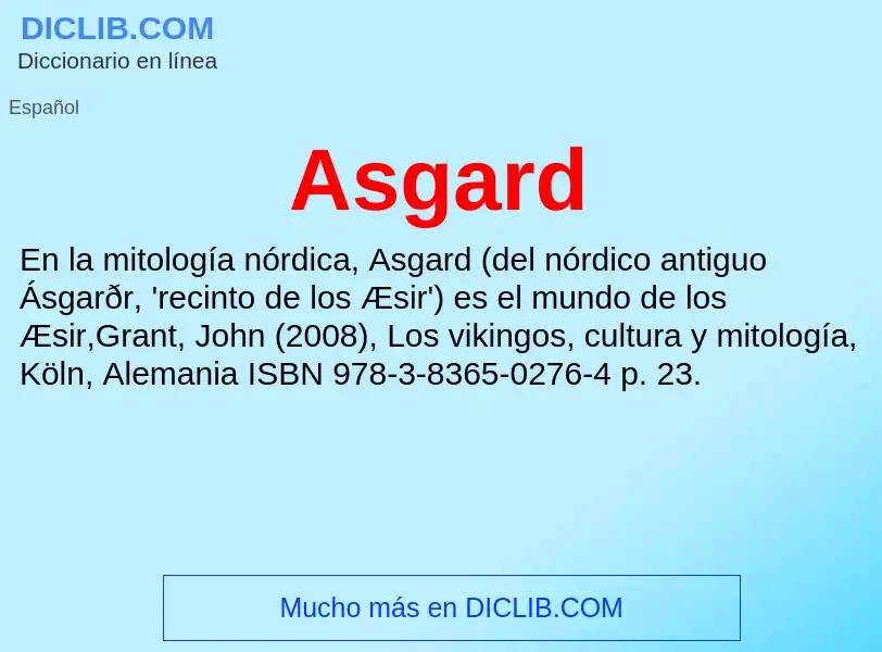 ¿Qué es Asgard? - significado y definición