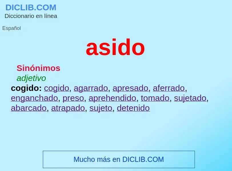 What is asido - meaning and definition