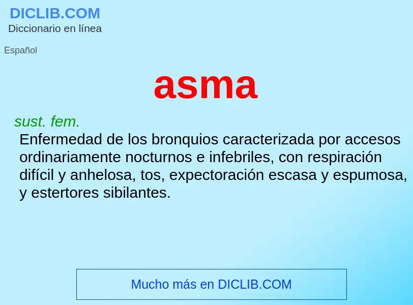 O que é asma - definição, significado, conceito