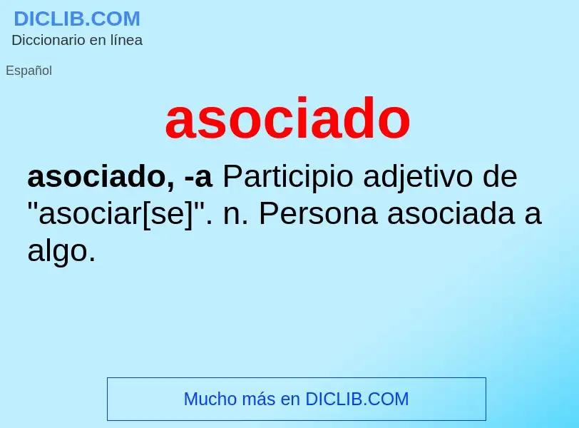 What is asociado - definition