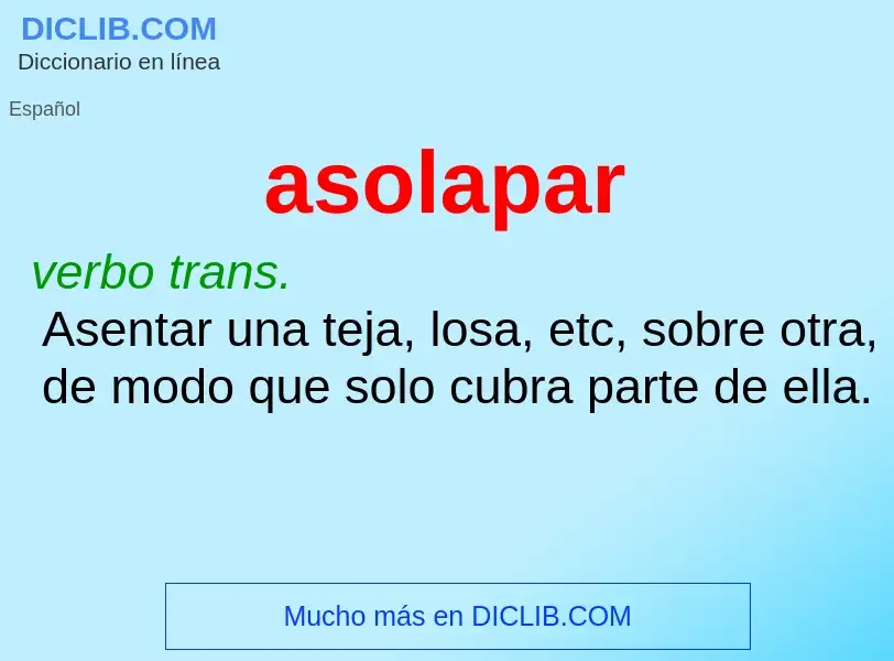 Wat is asolapar - definition