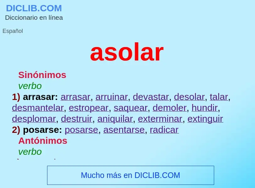 Wat is asolar - definition