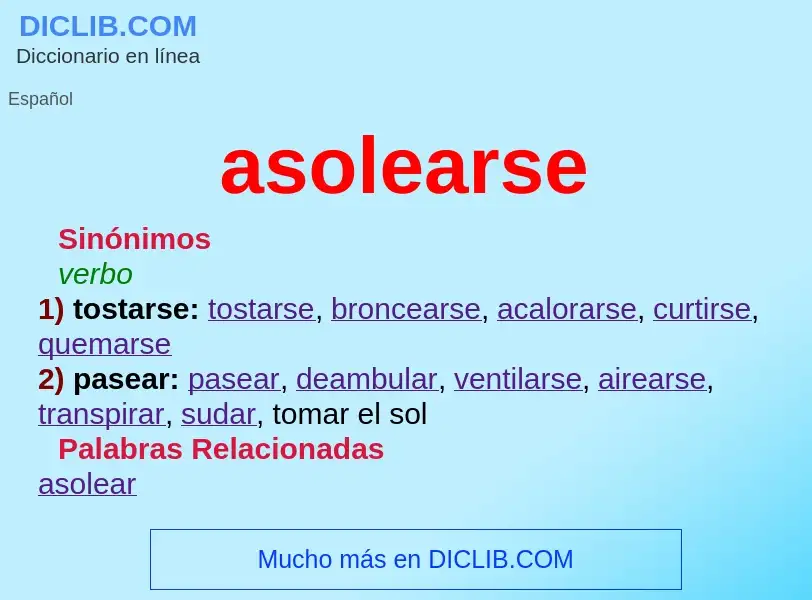 Wat is asolearse - definition